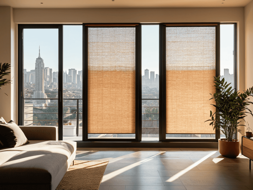 10 Creative Window Treatment Ideas for Your Home 2 Shade Above the Rest room divider