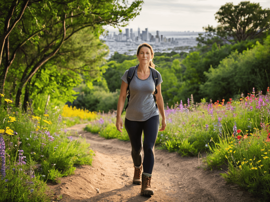 Stress Less Move More outdoors