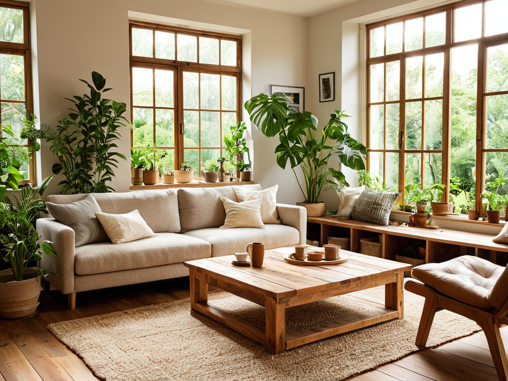 Eco friendly living room decor