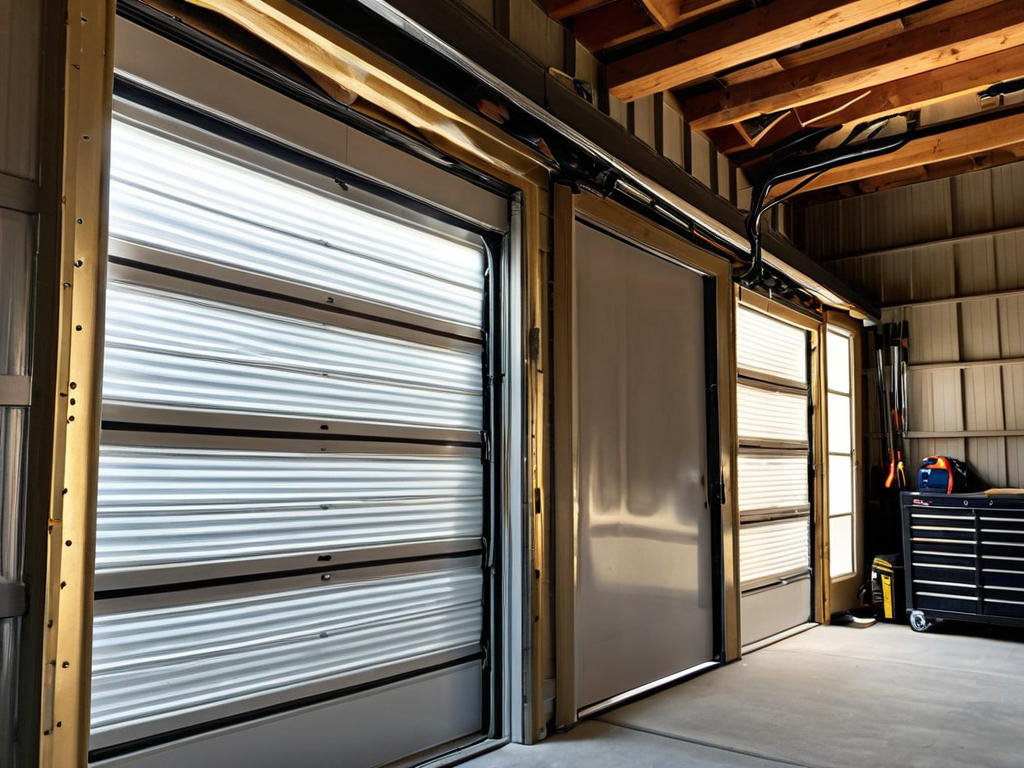 Insulating garage door tips