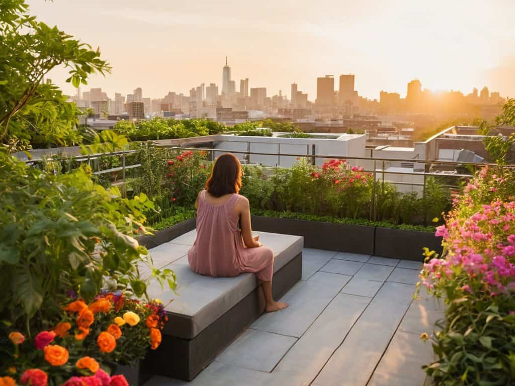 Slow living in a big city scene