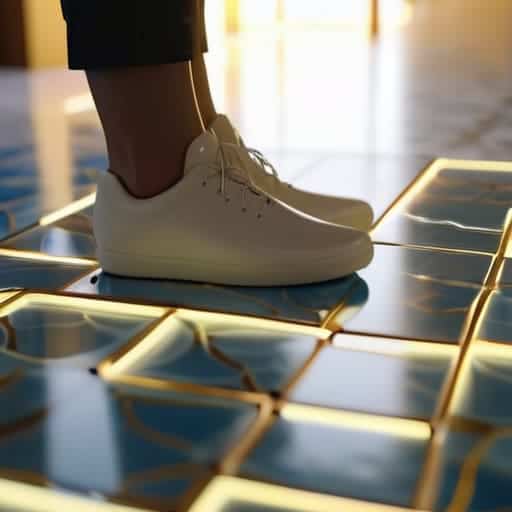 Installing piezoelectric floor sensors in homes.