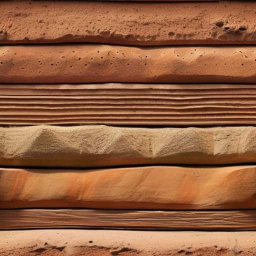 Rammed earth wall construction for solid foundations.