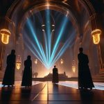 Parasocial AI Entity Worship concept art.